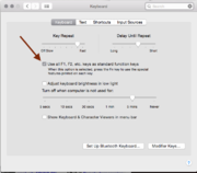 Funtion key setup on old mac